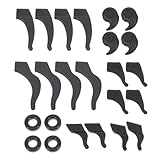 Sewroro Silikon Brillenbügelaufsätze Rutschfest Ohrbügelüberzüge für Outdoor Sport Laufen Schwimmen Fußball 12 Paar Brillenzubehör