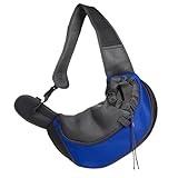 Geschirr für kleine Haustiere, Transporttasche für Hunde und Katzen mit verstellbarem Schultergurt, rutschfeste Umhängetasche für Haustiere, atmungsaktives Netzgewebe für Hunde von