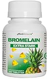 BROMELAIN | 365 Hochdosierte Tabletten mit Bromelain | Bromelain-Nahrungsergänzungsmittel