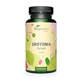 5-HTP 200 mg Kapseln | Griffonia Simplicifolia Samenextrakt | Aus Afrika | Vegan | Laborgeprüft | Ohne Zusatzstoffe | Deutsche Produktion von VEGAVERO®