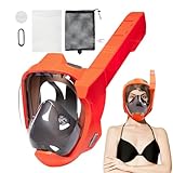 Schnorchelset Für Erwachsene - Antibeschlag Tauchmaske Mit 180° Panoramablick Und Dichter Passform Für Erwachsene - Vollgesichtsmaske Mit 180° Panoramablick Und Leck- Und Beschlagschutz Für Schnorchel