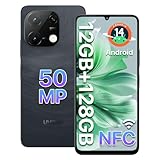 UMIDIGI G9C Android 14 NFC Smartphone(2024),12(6+6)+128GB,90Hz,50MP+8MP Kamera,Bluetooth 5.4,Simlockfreie Handy MediaTek Helio G36 Prozessor,5000mAh,6,75'-Display,4G Dual-SIM/Face ID/GPS/OTG-Schwarz