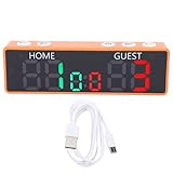 SEAFRONT Tragbare Tisch-Anzeigetafel, Mini-Digital-Anzeigetafel, 6 Ziffern mit Summer, Batteriebetriebener Elektronischer Punktezähler für Brettspiele