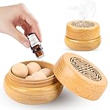 AKONE Diffuser für Ätherische Öle, Klein Aroma Diffusor Holz Gegen Mücken, Duftöldiffusoren Raumduft Flüchtiges Duftverbreitendes Speziell für Ätherische Öle (G)