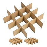 LIGHTAOTAO 18 Stück Karton Trennwände aus Robustem Material mit Einfachem Aufbau zum Schutz von Glaswaren und Tellern Beim Transport