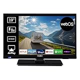 REFLEXION LED19iBT 19 Zoll Smart TV (HD Ready, DVB-T2/S2/C, HDMI, CI+, Bluetooth, WLAN, 12V/230V) – Leichter Camping Fernseher für Wohnwagen, Wohnmobil, Caravan, Boot & LKW mit VESA 100x100