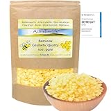 ActiveTimeLife® Bienenwachs Pastillen gelb | Premium | 100 g ideal für Kosmetik Kerzen Cremes Salben Seifen Wachstücher - Das Original im praktischen Zip-Beutel