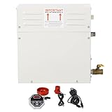 6KW Dampferzeuger, LED Edelstahl Elektrische Sauna Bad Home Spa Dusche Dampferzeuger 220V-380V