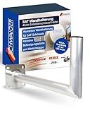 SCHWAIGER SAT Wandhalterung 45 cm I Satellitenschüssel Halterung für SAT-Schüsseln bis ∅ 100 cm I Windbeständig bis zu 190 km/h I Wandhalter aus rostfreiem Aluminium I schnelle & einfache Montage