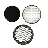 Set mit 3 Staubsaugerfiltern, rund, Filterkomponente, ABS-Kunststoff, Ersatzfilter