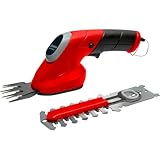 Germania Akku Gras- und Strauchscheren Set GPS 3,6 V mit Ladekabel - Gartenpflege Set - 100 mm Schnittlänge Heckenschere - 1,5 Ah Akku