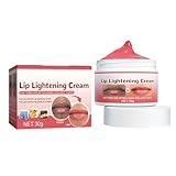Aufhellende Lippencreme | Pflegender Lippenbalsam | Aufhellender Lippenbalsam, langanhaltende Feuchtigkeitscreme für die Lippenpflege, nährt die Lippen, reduziert die Lippen
