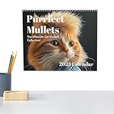 Lustiger Kalender 2025 Katze Mit Vokuhila, Katzenkalender 2025, Wandkalender Mit 12 Monatsblättern, Bunter Tierkalender Als Wanddekoration Für Zuhause, Büro