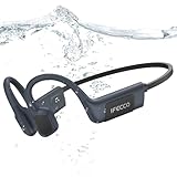 IFECCO Kopfhörer Schwimmen, Knochenschall Kopfhörer Bluetooth 5.4, IP68 wasserdichte Open Ear KopfhöRer mit MP3-Player 32GB Speicher, Unterwasser Sport Kopfhörer für Schwimmen Laufen Fahrrad(Schwarz)