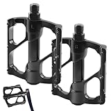 Fahrrad-Pedale | Flach, wasserdicht, Mountainbike-Pedale, flach, Aluminiumlegierung, staubdicht, Metall, Pedale für Kinder und Erwachsene, Mountainbikes und Rennräder