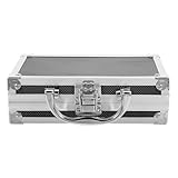 Ipetboom Tragbarer Werkzeugkoffer Metall Aufbewahrungsbox mit Großem Fassungsvermögen Reise Werkzeugkasten Leicht und Robust für Unterwegs