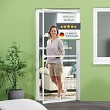 empasa Insektenschutz Fliegengitter Tür mit Alurahmen START individuell zuschneidbar Selbstbausatz weiß, braun oder anthrazit als Selbstbausatz