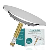 SURFOU Badewannenstöpsel Ø 72mm, Stöpsel Badewanne Abfluss Dichtung 44mm, Badewannen Verschluss Für Badewannenablauf, Wannenstöpsel Universal Stopfen Badewannenstopfen Abflussstopfen Deckel