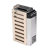 Saunaöfen, Edelstahl-Saunaofen, 3 kW/3,6 kW Ofen, interner Kontrollofen for Heimraum, Sauna, Heizung, Dusche, Spa(3KW and controller)