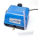 VIALIA Belüftungspumpe Teich V-30, 30W Pumpe, Teichbelüfter, hoher Luftstrom, Teich Sauerstoffpumpe, Luftpumpe