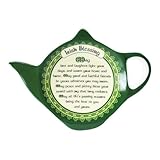 Teebeutelhalter aus feinem Porzellan, mit irischem Segen, 8 x 11 cm