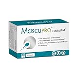 MascuPRO Fertilität Mann | vegan | Fruchtbarkeit + Spermienproduktion | 60 Kapseln | Zink, Selen, L-Carnitin, L- Arginin | Kinderwunsch Tabletten