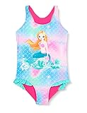Playshoes UV-Schutz Badeanzug Mädchen Schwimmanzug Badebekleidung, Meerjungfrau, 122/128