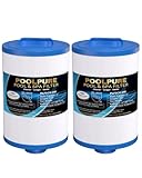POOLPURE Spa Filter, Whirlpool Filter Replacement for Unicel 6CH-940, Pleatco PWW50P3, PWW50-P3, Filbur FC-0359, Waterway Plastics 817-0050, 25252, 378902, 03FIL1400 (Pack of 2)