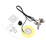 TIKATARER 50-mm-Piezo-Wandler aus Metall, Vorverkabelter Gitarren-Tonabnehmer mit Geräuschunterdrückung, für Mandoline, Violine, Banjo, Ukulele