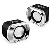Angoily 2st Tragbarer Lautsprecher Kleine Computerlautsprecher Kabellose Outdoor-Lautsprecher Laptop-Lautsprecher Computerlautsprecher Für Den Desktop Multimedia-computerlautsprecher Black