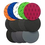 SEALFO Nass- und Trockenschleifscheiben 4 Zoll 5 Zoll Schleifpapier Hakenschnalle Schleifpapier Vollkorn 100/125mm (Color : 4 Zoll, Size : 600 GRIT_5PCS)