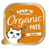 Lily's Kitchen Mit natürlichen Zutaten hergestellt Nassfutter-Schale für Katzen Bio-Huhn Getreidefreie Rezeptur 19 x 85g