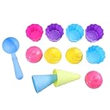 FELTECHELECTR 1 Set Strandspielzeug Aus Kunststoff Sandspielzeug Set Mit Eimer Schaufel Förmchen Und Baggerspielzeug Für Strand Und Sandkasten Pastellfarben Für Jungen Und ädchen