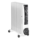 TROTEC Radiator Heizung TRH 23 E – Heizleistung 1000 W / 1500 W / 2900 W – Elektro Heizkörper, 11 Rippen, mit Turbogebläse, Raumgröße 30 m² / 75 m³