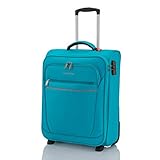 Travelite Bordtrolley Handgepäck Koffer leicht, 2 Rollen, Cabin, Weichgepäck Trolley klein mit Schloss, 52 cm, 39 Liter