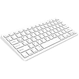 aMZCaSE QWERTZ Kabellose Bluetooth Tastatur für iPad, kompatible mit iPad 10.2/9.7,iPad Pro 11/iPad Pro 12.9,iPad Air/iPad Mini/iPhone, für Windows,iOS,Android (Weiß)