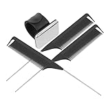 Baluue 1 Satz Haarstylingkamm Nadelkissen magnetisch friseursalon versorgung Friseurkämme Nadelkissen zum Nähen Spießenkämme Klammer Nadelkissen Armband Nadelkissen tragen abs Black