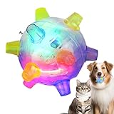 Automatisches Sprungballspielzeug - blinktes helles Haustierball, lebendiger elektronischer Spielball | Selbstbewegendes Lichtspielzeug für Hunde Katzen Kleinkinder, Innen im Freien Interaktives Train
