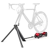 CXWXC Rollentrainer Fahrrad für 16-29 Zoll/700C Reifen Rollentrainer Rennrad Aluminiumlegierungskörper Fahrrad Rollentrainer 5 Stufiger Magnetwiderstand Rennrad Rollentrainer