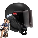 Street Bikes Helm, winddichte Helme – Snowboardhelm für Herren, Schneesporthelme, warmer Fahrradhelm, abnehmbarer Ohrenschutz, High-Definition-Gläser zum Skifahren, Snowboarden