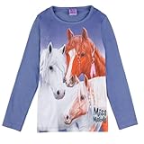 Miss Melody Langarmshirt 76053 blau, Größe 128, 8 Jahre