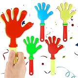 Prasacco 4 Stück Handklöppel, Handklatscher Kunststoff Hand Klöppel Geräuschmacher Handklatsche Klapperhand Krachmacher Partygeschenke Gefälligkeiten für Sportveranstaltungen, Konzert Party Zubehör