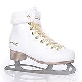 TEMPISH Damen FINE Schlittschuh Kunstfell | Eiskunstlauf | Freizeit | bequem & warm I weiß, 40