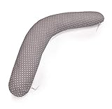 Emi&Sam Stillkissen 170cm Bezug Lagerungkissen Stillkissenbezug Ersatzbezug ((nur Bezug) 16. Grau - Dots)