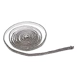 OFFSCH Selbstklebendes Flachdichtband Für Kaminöfen Hochtemperaturbeständiges Fiberglas Dichtungssystem Für Innenräume 2m x 3mm x 10mm Ideal Für Holzofen Türen