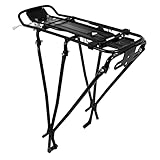 NUOBESTY 1 Stück Flexibler Gepäckträger Für Fahrräder Gepäckträger Hinten Schwarz Für Mountainbike Und E Bike Ideal Für Taschen Und Körbe Robust Und Vielseitig Einsetzbar