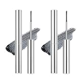 Metal Mascara, Wimperntusche Metallbürste, Wimperntusche für äLtere Frauen, Wasserfest und Langanhaltend (2Pcs)