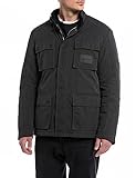 Replay Herren Jacke Übergangsjacke Fieldjacket, Pirate Black 228 (Schwarz), XXL