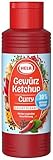 HELA - Gewürz Ketchup Curry leicht scharf 300 ml - Curryketchup mit feiner Schärfe, 30 % weniger Zucker, vegan, ohne Konservierungsstoffe - grillsoße curry - Ketchup ideal zu Pommes, Grillgut & Burger