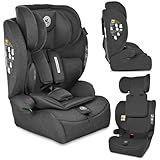 Lorelli Auto Kindersitz 9-36kg Adventure i-Size 76-150 cm, mitwachsender Autositz für Kinder, Babysitz, Autokindersitz, Einstellbare Kopfstütze, 5-Punkt-Sicherheitsgurt, schwarz